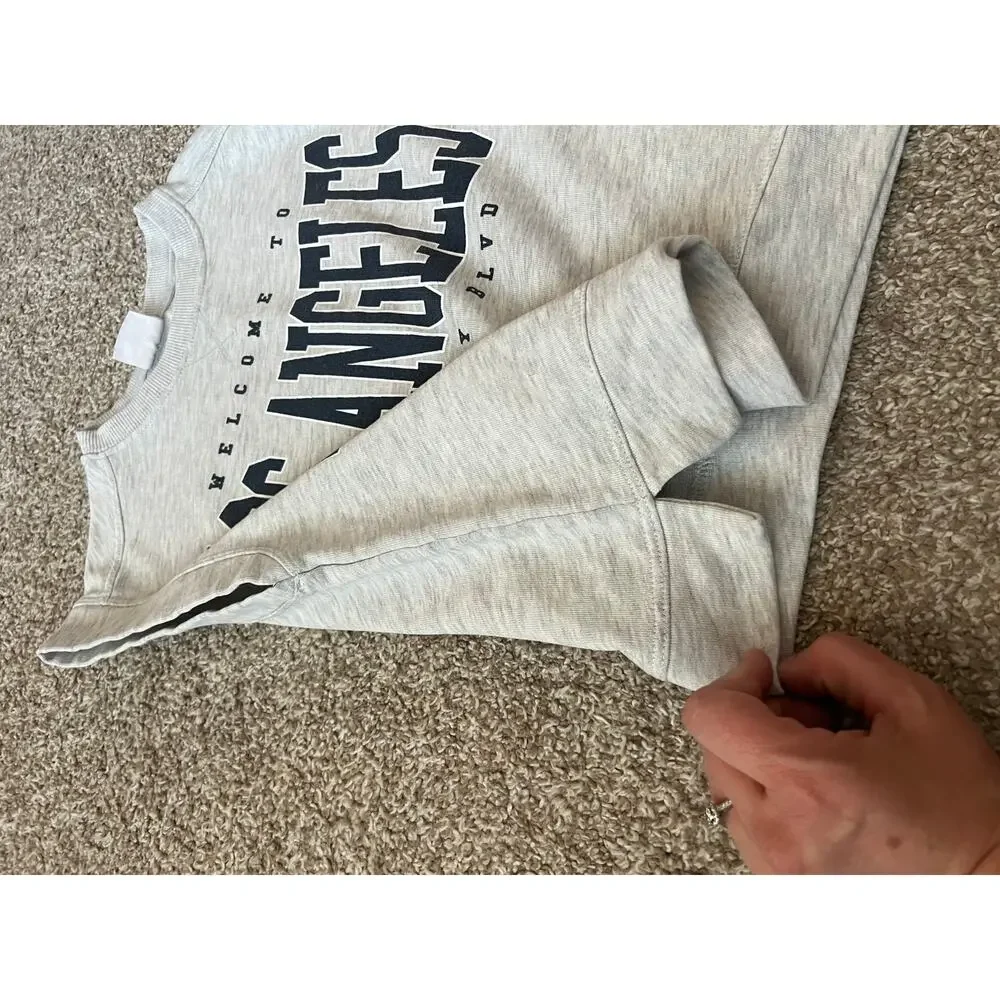 Zara Kids Los Angeles Sleeveless Sweatshirt Vest Gray Size 7